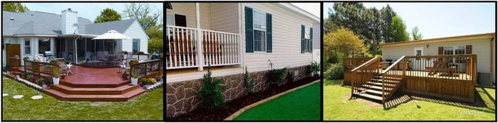 renovated deck rock skirting